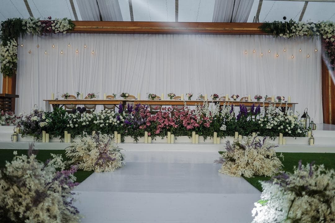 Lavender Floral Tablescape — photo 7