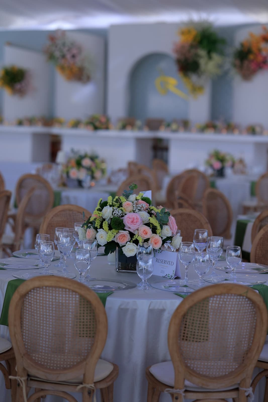 Colorful Chandelier Reception — photo 22